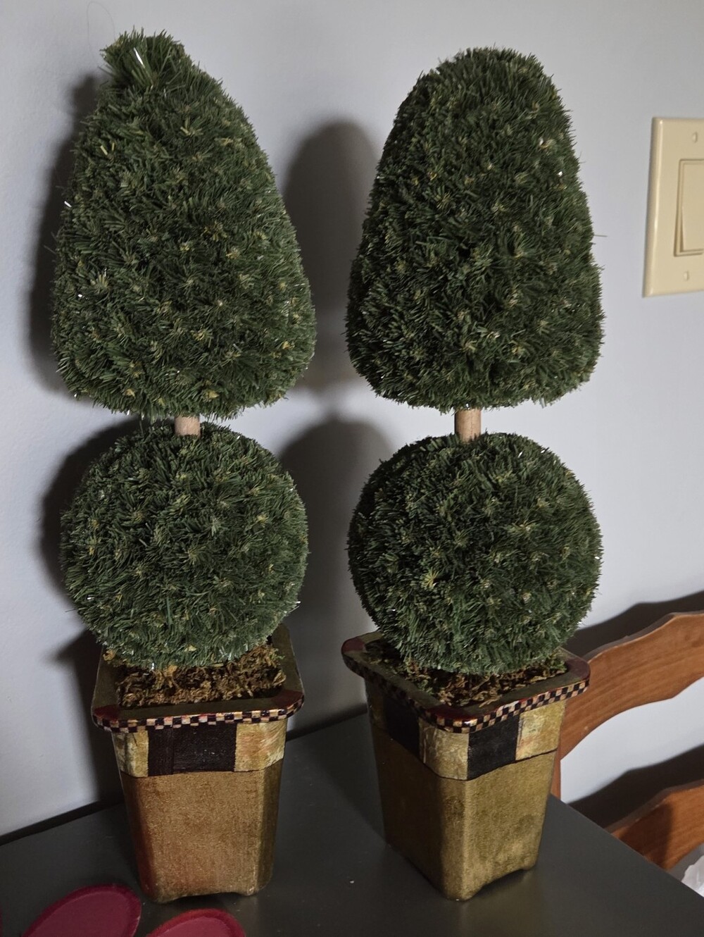 MACKENZIE CHILDS INSPIRED TOPIARY / 2 FOR ASKING PRICE